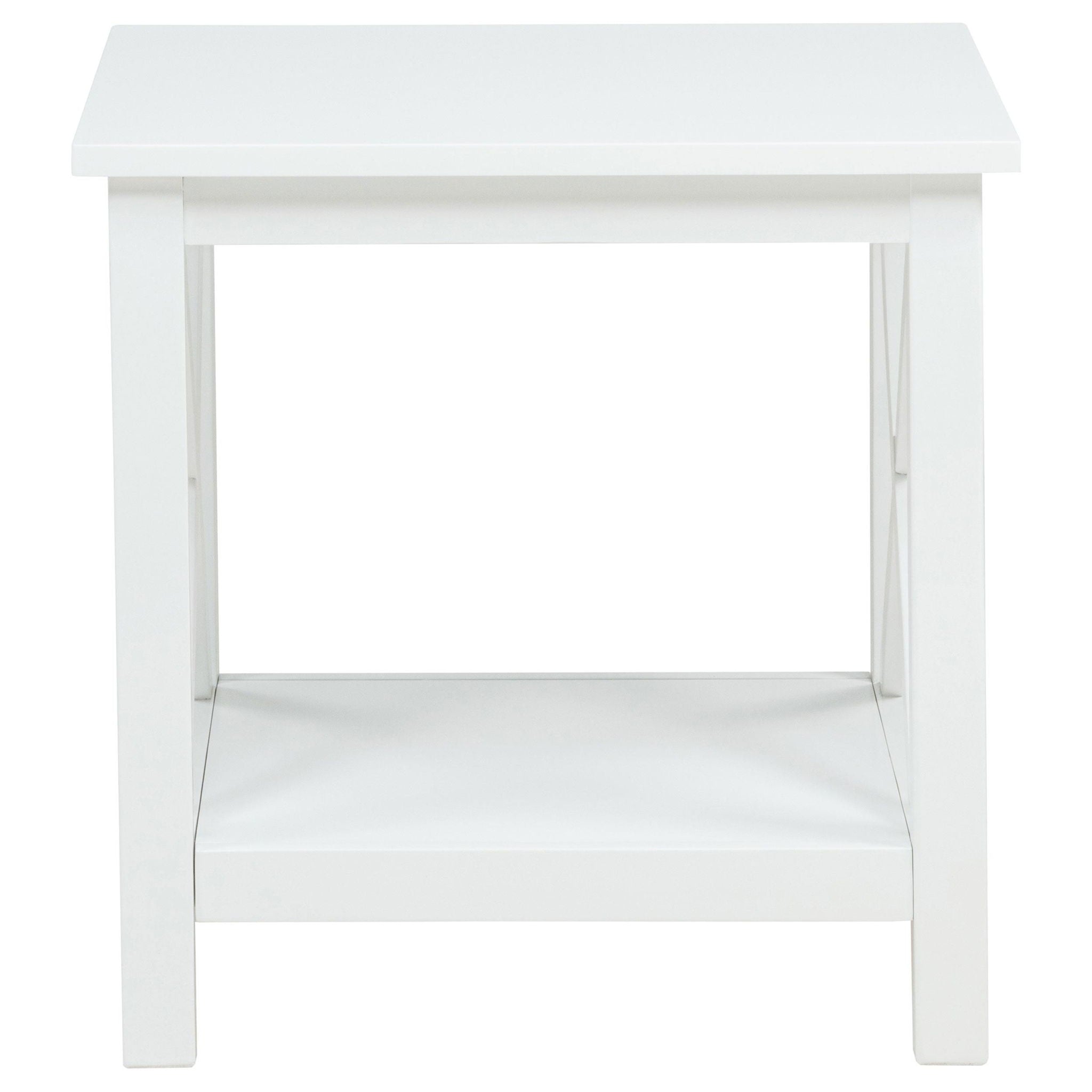 Skyview 2-piece Rectangular Lift Top Coffee Table Set White