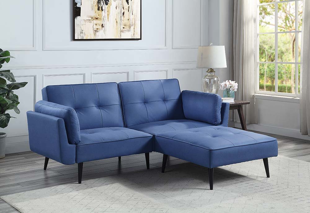ACME Nafisa - Sofa - Blue Fabric | Meri Furniture