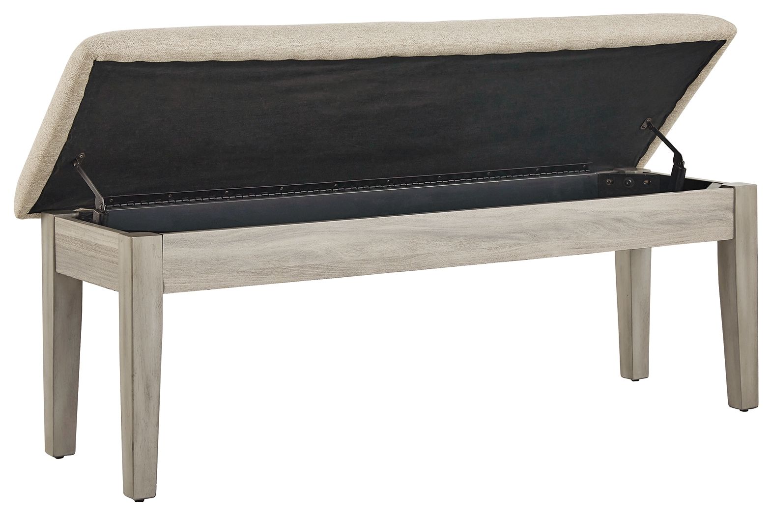 Signature Design by Ashley® Parellen - Beige / Gray - Upholstered Storage Bench | Meri Furniture