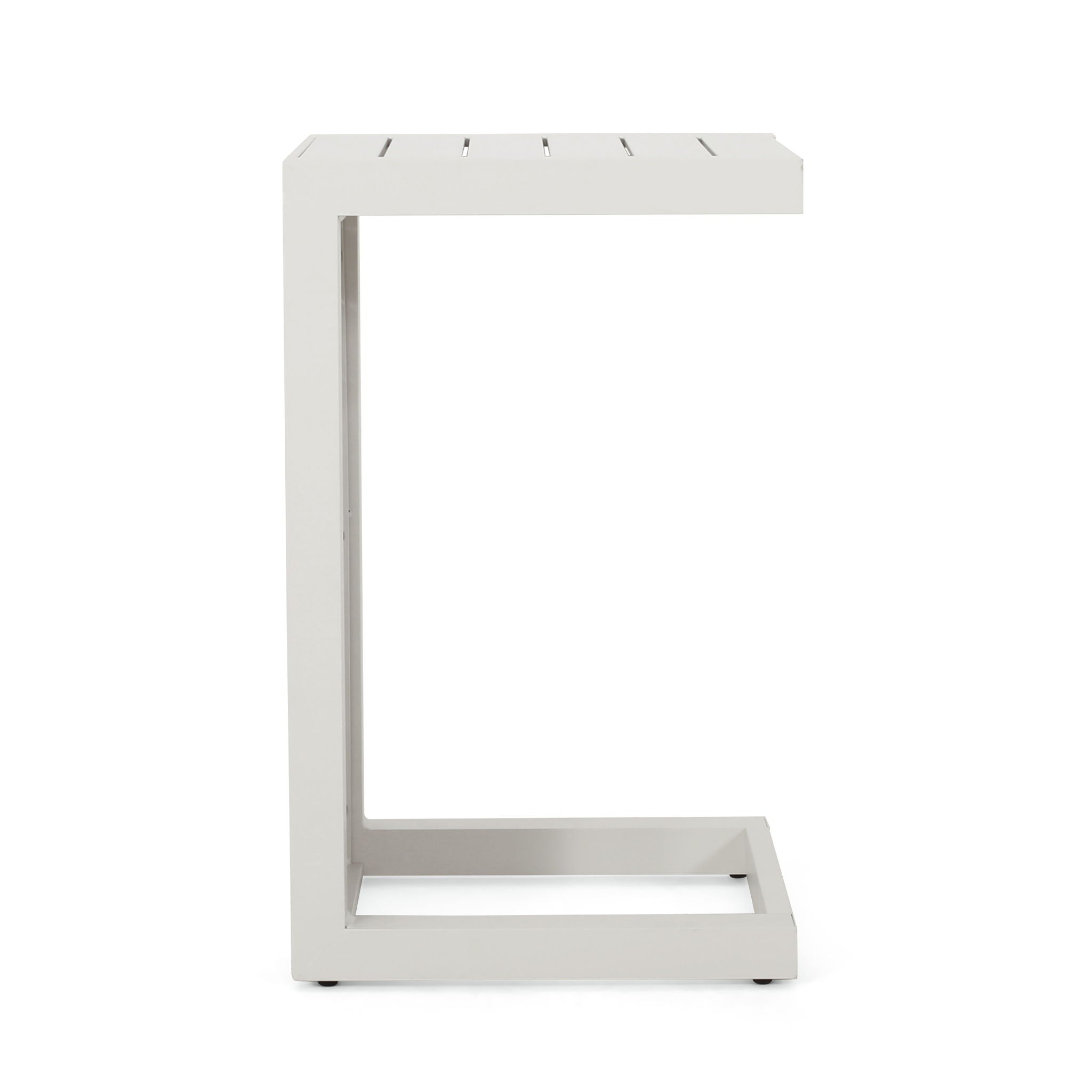 Aluminum Outdoor C - Shaped Side Table For Patio