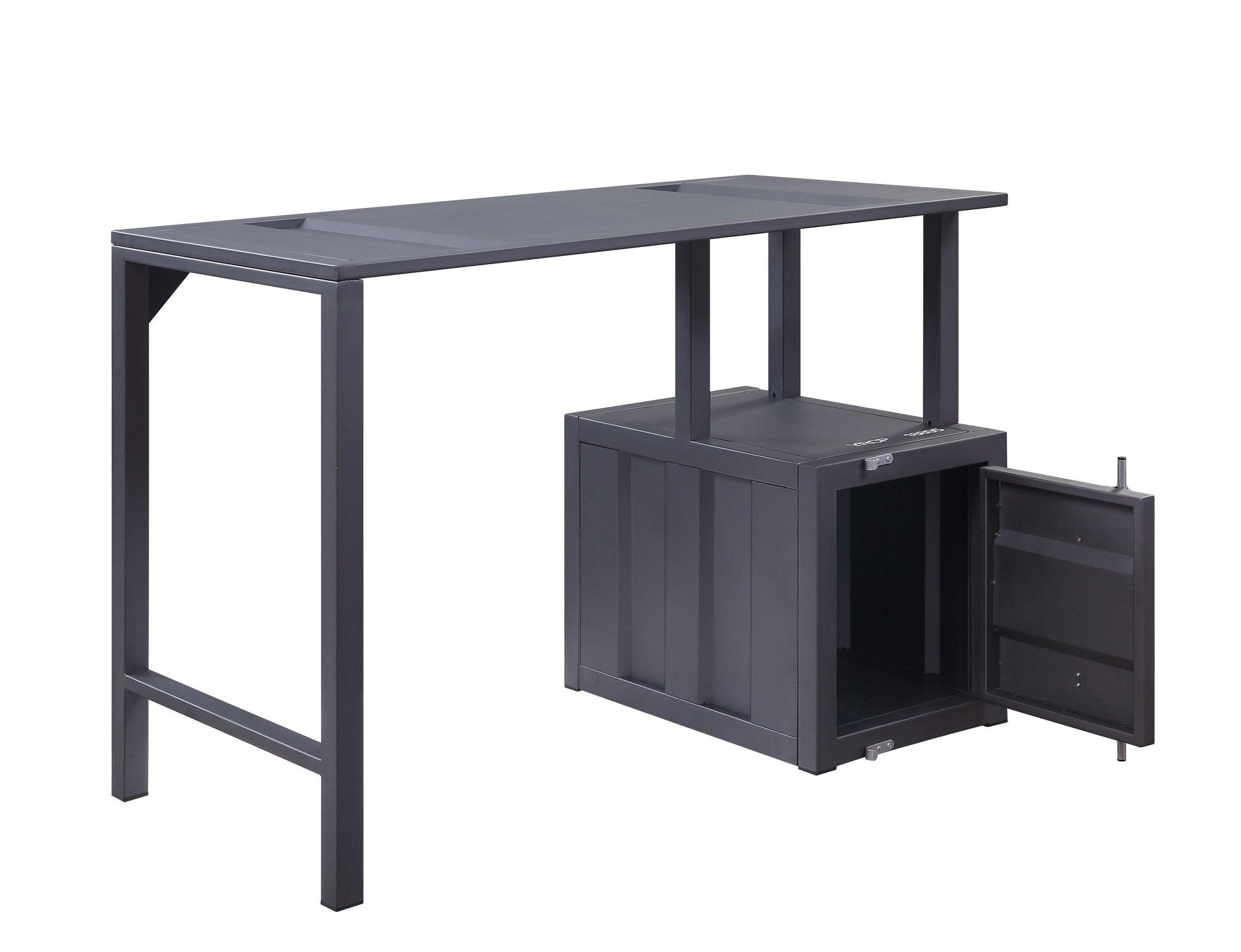 ACME Cargo - Writing Desk - Gunmetal | Meri Furniture