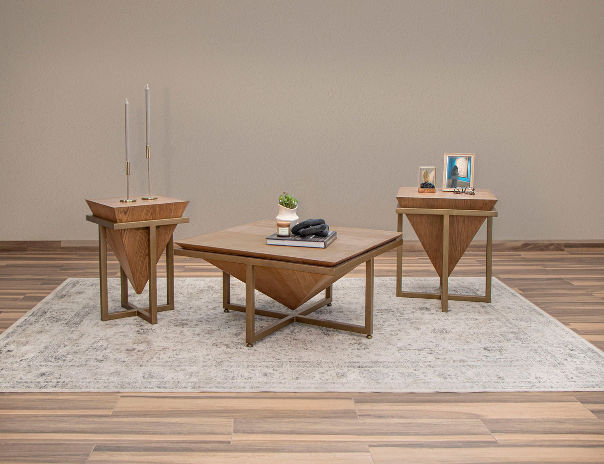 International Furniture Direct Patagonia - End Table - Peanut | Meri Furniture
