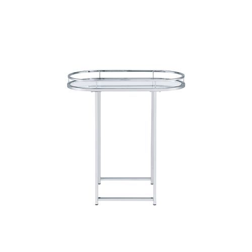 Piffo - Serving Cart Set - Clear Glass & Chrome
