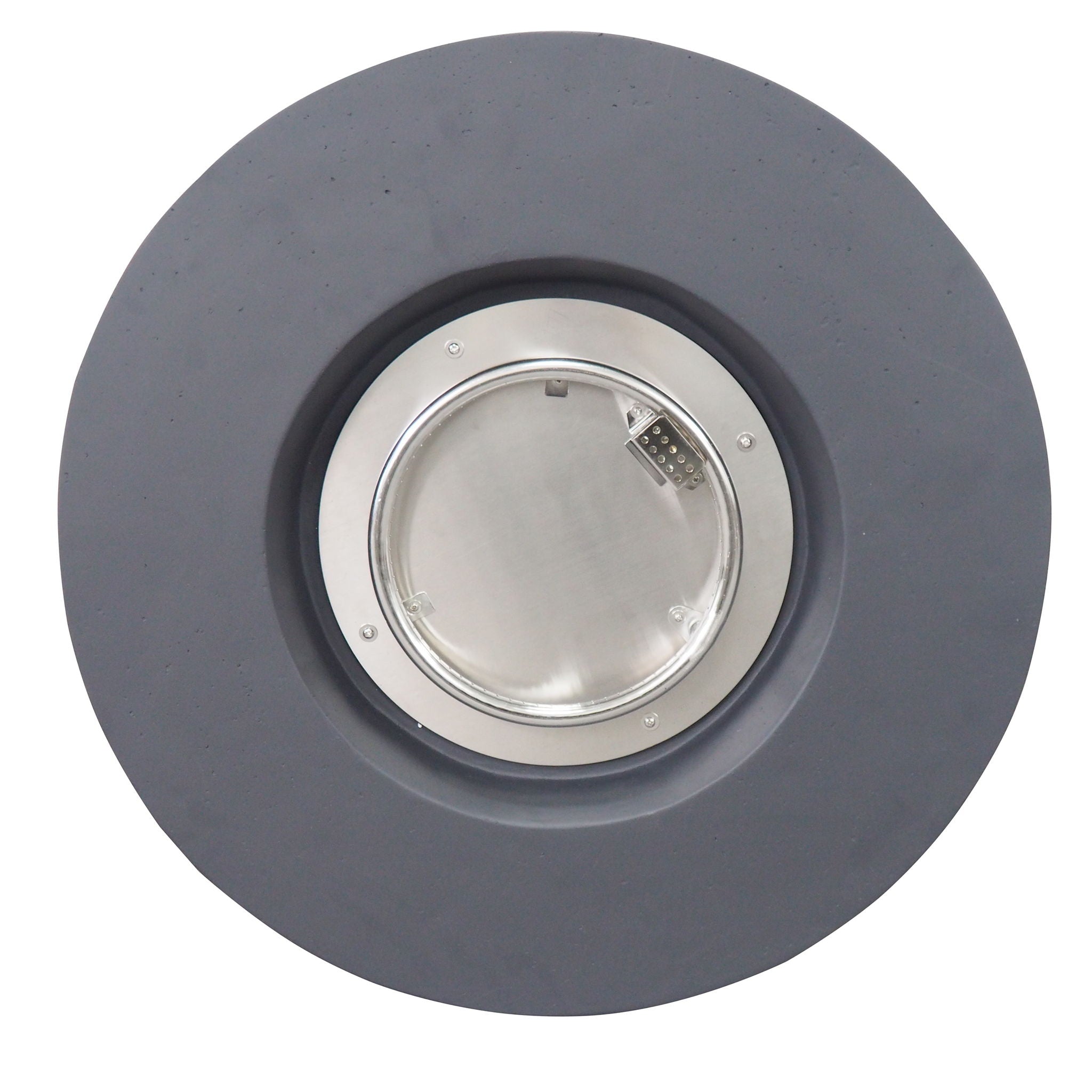 Round Iron Fire Pit With 40,000 Btu