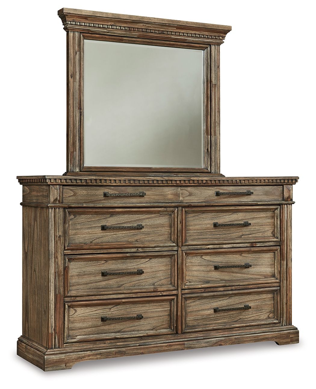 Signature Design by Ashley® Markenburg - Brown - Dresser, Mirror | Meri Furniture