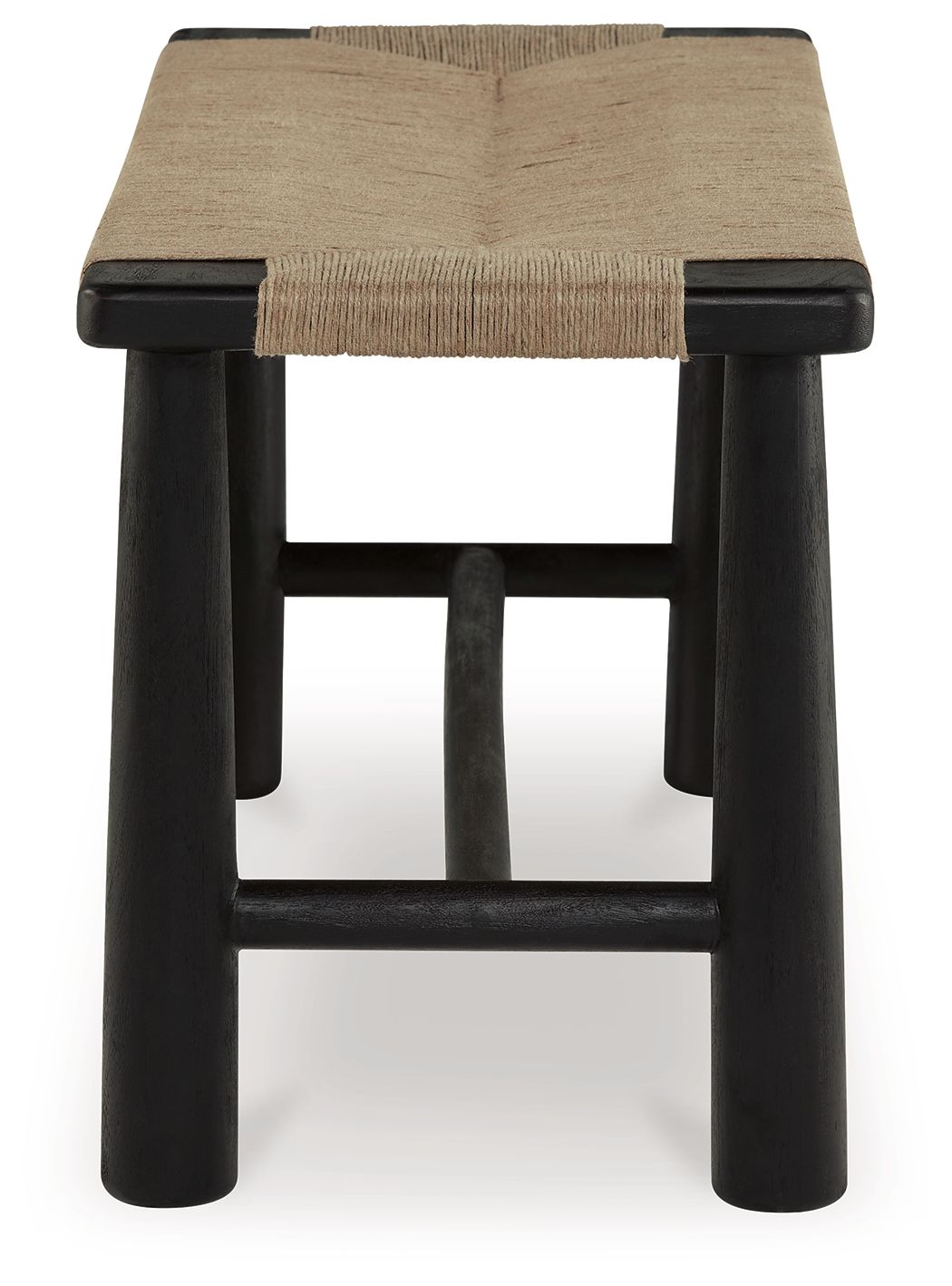 Signature Design by Ashley® Acerman - Black / Natural - Accent Bench | Meri Furniture