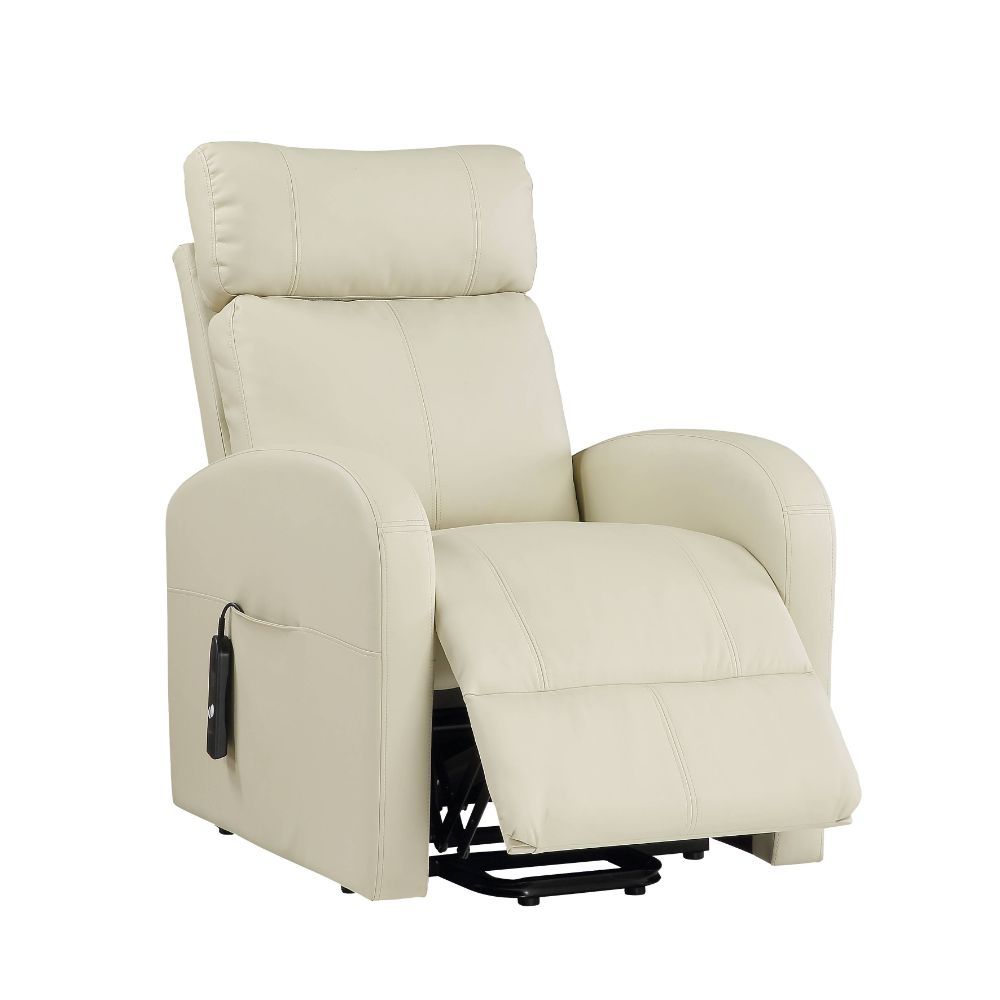 ACME The Ricardo lift recliner is a wonderful addition to your home. It is easy to operate and features a smooth lift and recline. The side pocket holds the two-button wired controller in place so you'll never lose track of it. | Meri Furniture