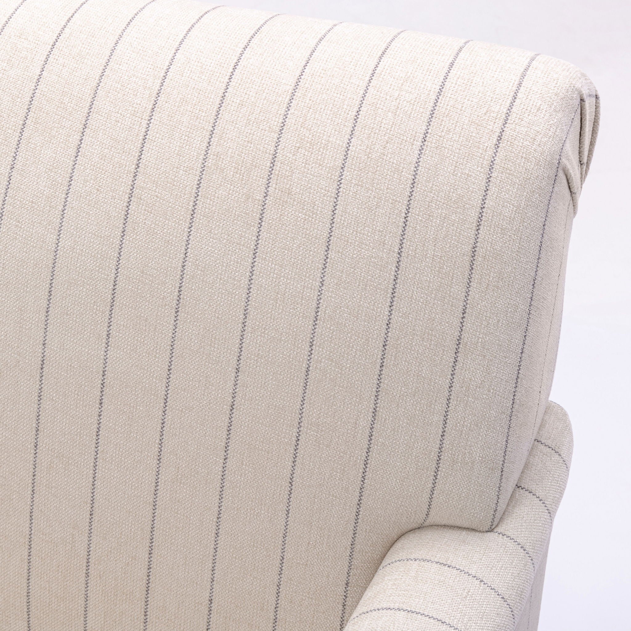 Sylvia - Striped Arm Chair - Natural