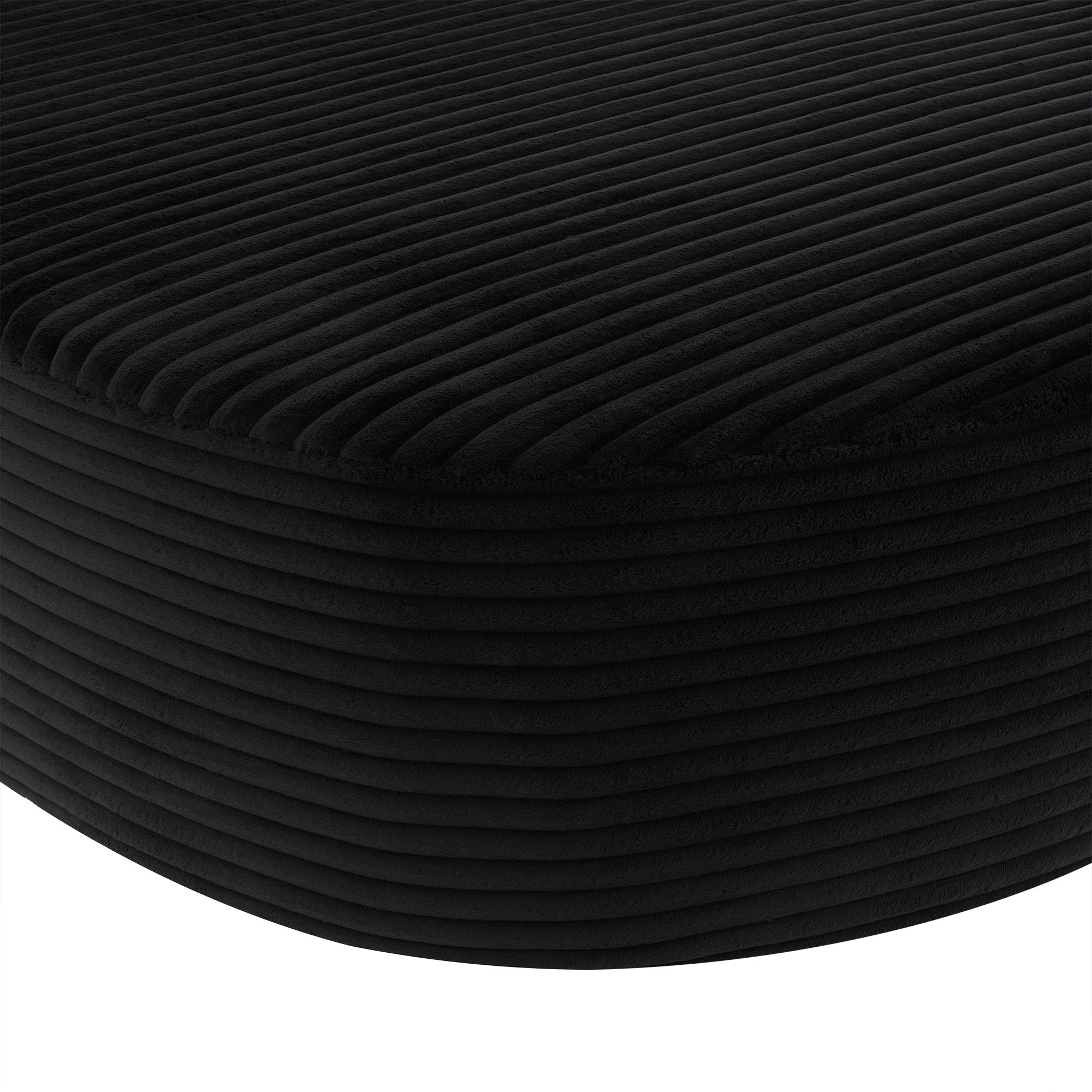 Modern Chaise Lounge Sofa Boneless Couch With Supportive Pillows