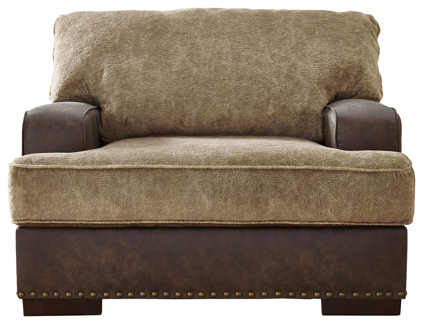 Signature Design by Ashley® Alesbury - Chocolate - Chair And A Half | Meri Furniture
