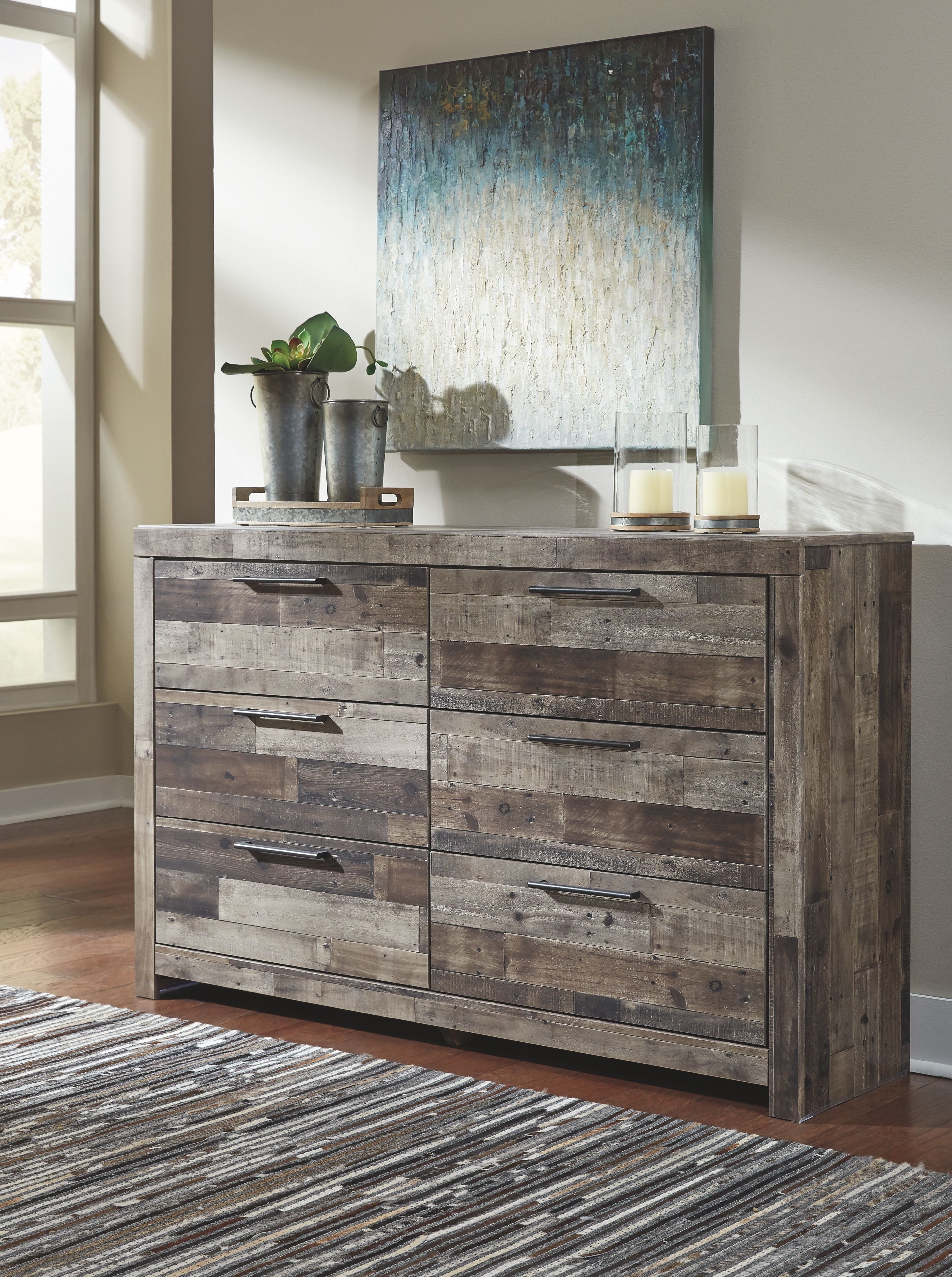 Ashley Furniture Derekson - Dresser, Mirror | Meri Furniture