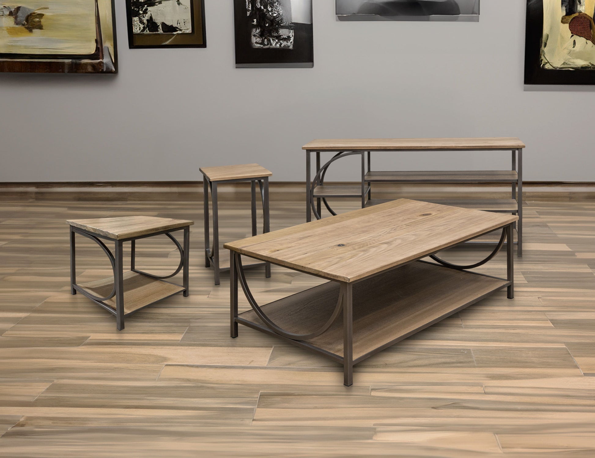 International Furniture Direct Zandria - Sofa Table - Peanut | Meri Furniture