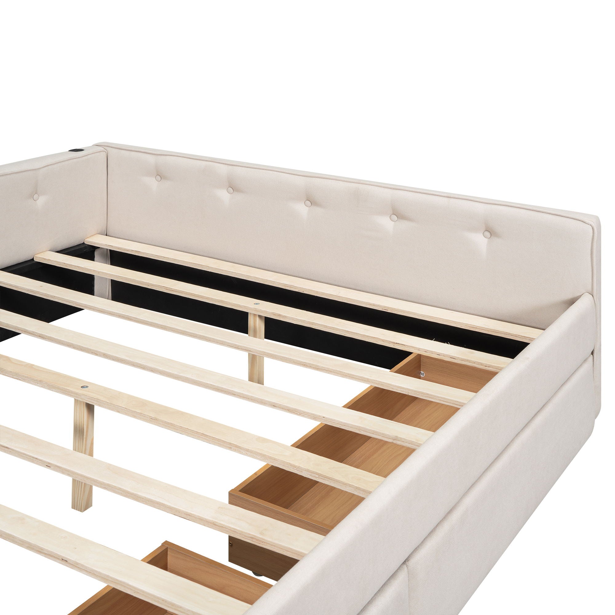 Platform Bed With USB Ports