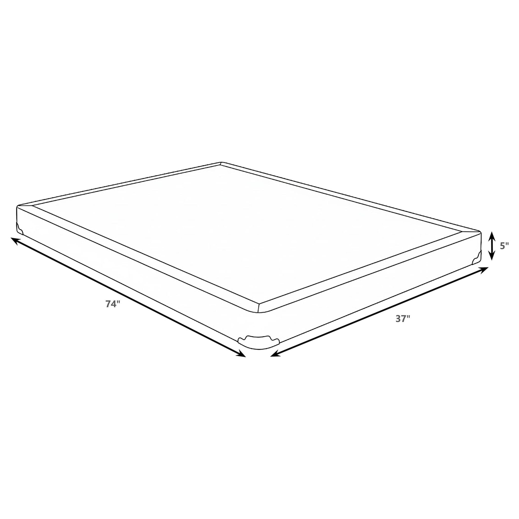 Mercer 5-inch Twin Low Profile Box Spring Foundation