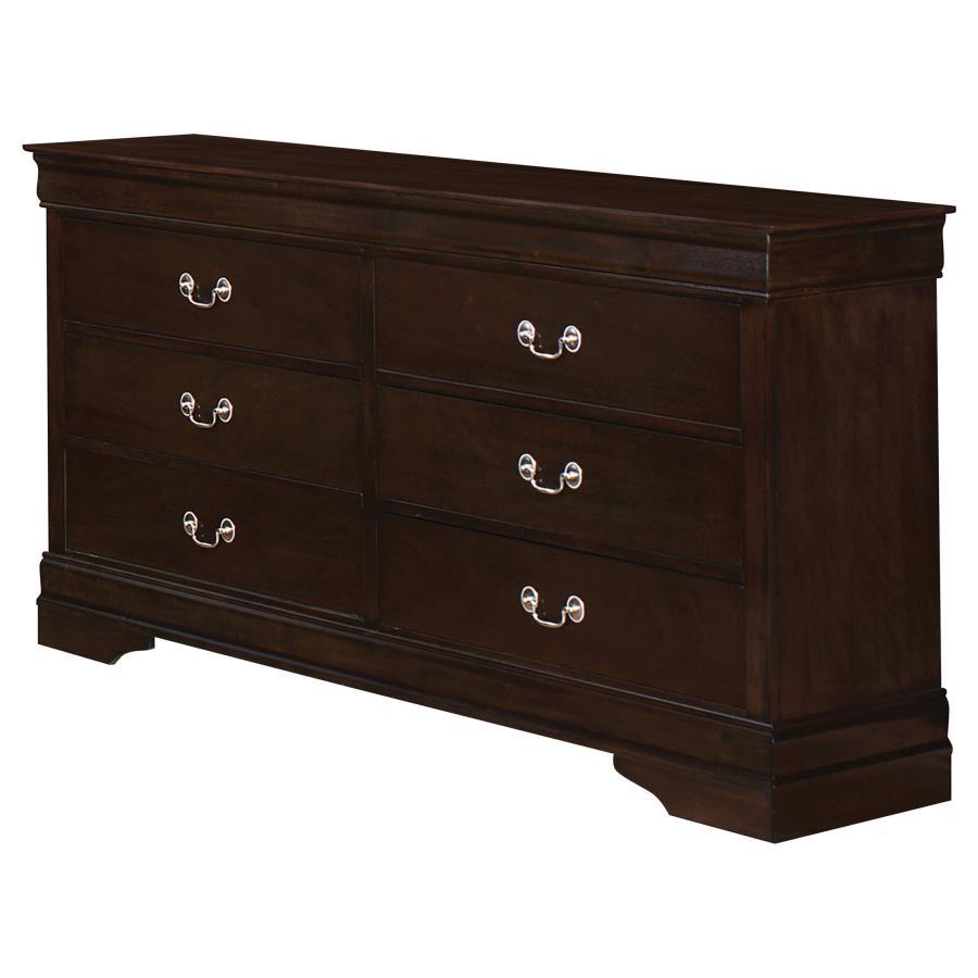 Coaster Fine Furniture Louis Philippe - Six-drawer Dresser | Meri Furniture