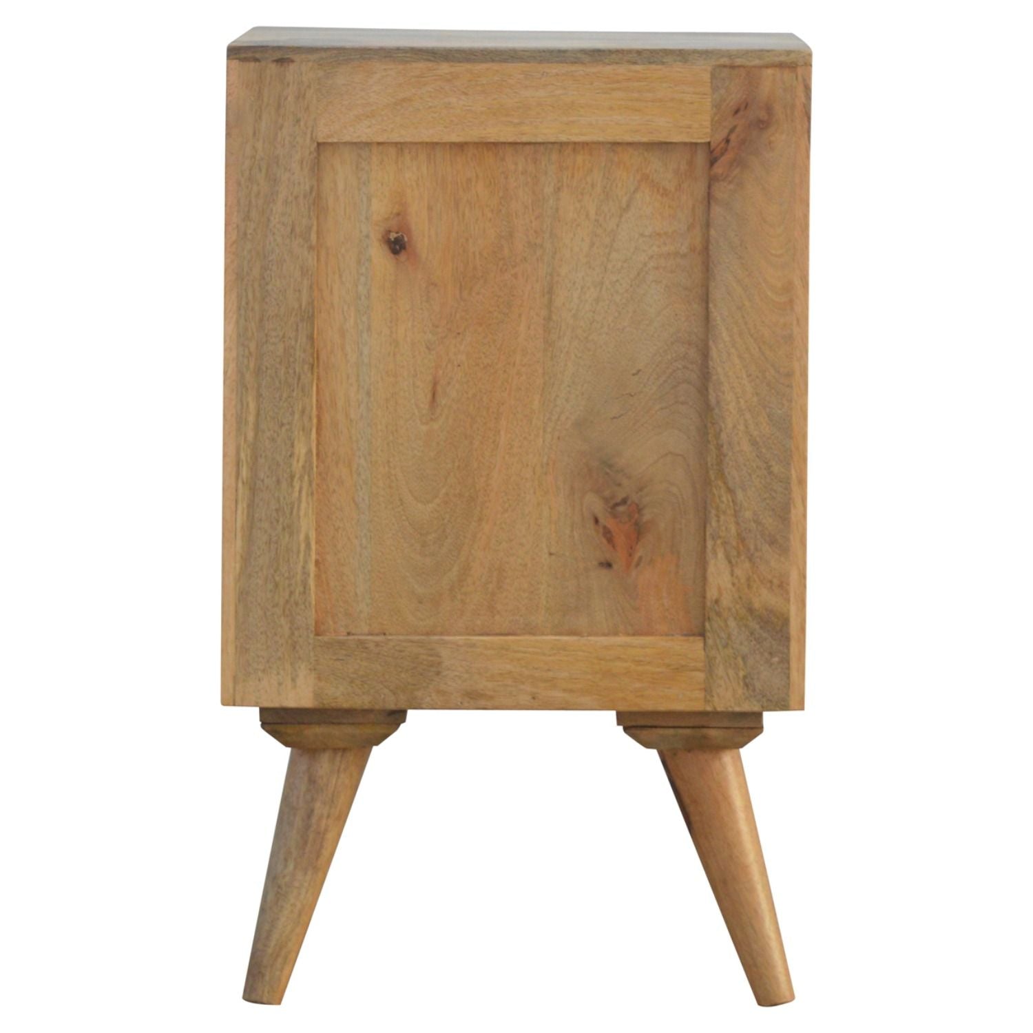 Nordic Style 4 Drawer Multi Nightstand - Oak