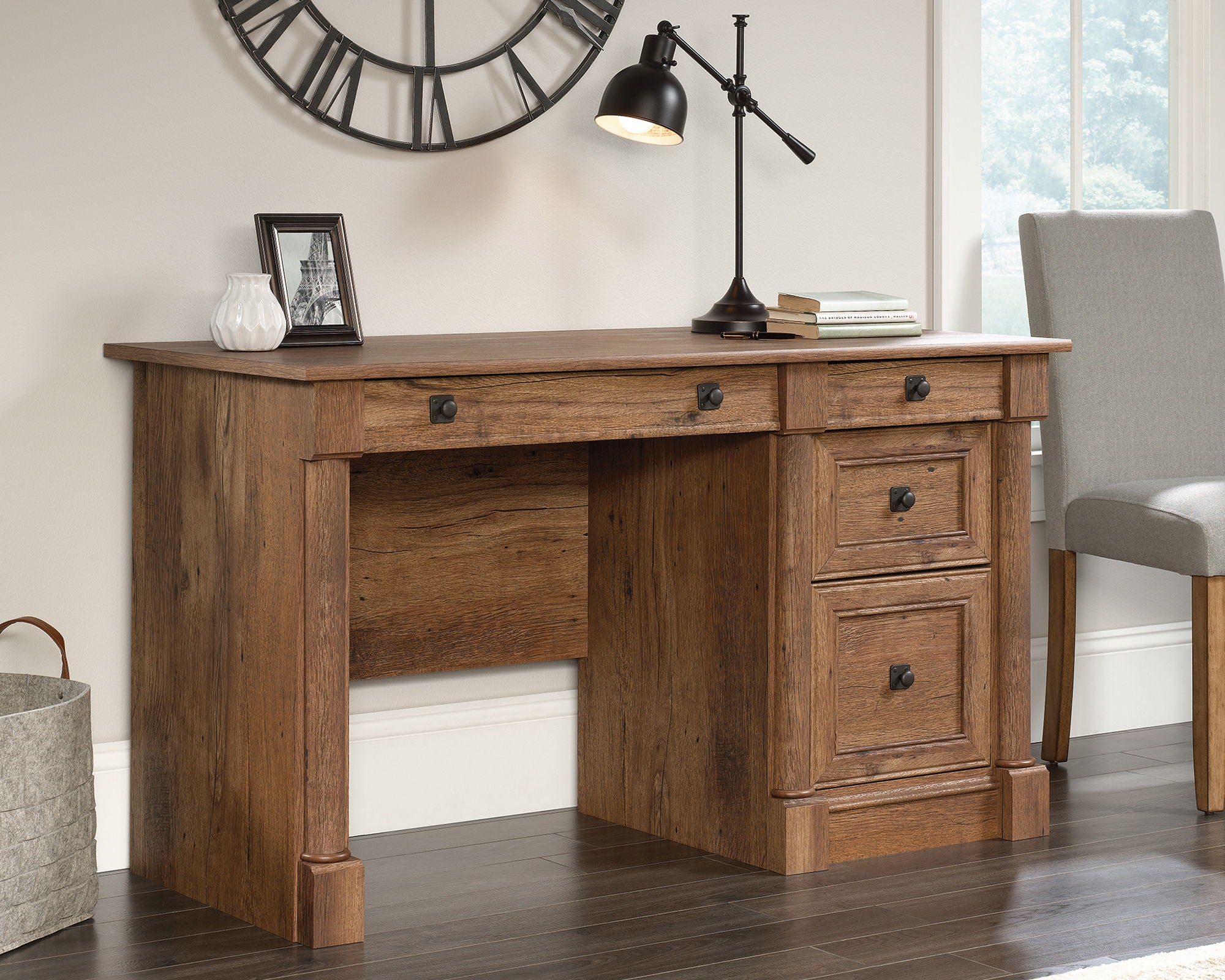 Computer Desk in Vintage Oak