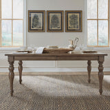 Liberty Furniture Americana Farmhouse - Wood Rectangular Leg Table - Light Brown | Meri Furniture