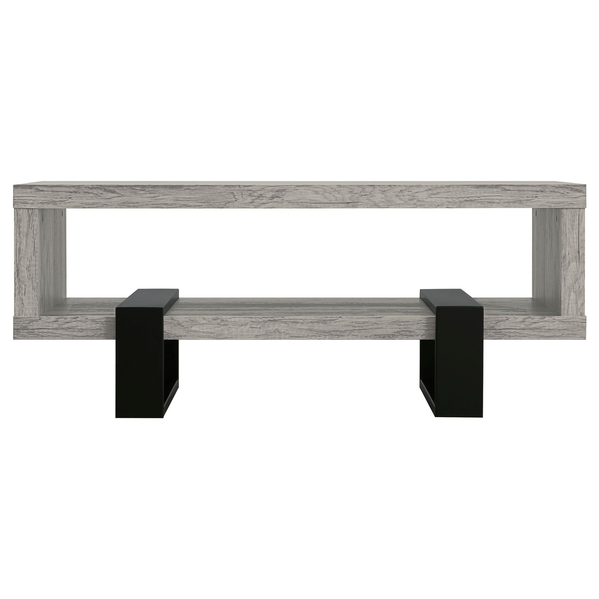 Dinard Engineered Wood Cocktail Coffee Table Grey Driftwood
