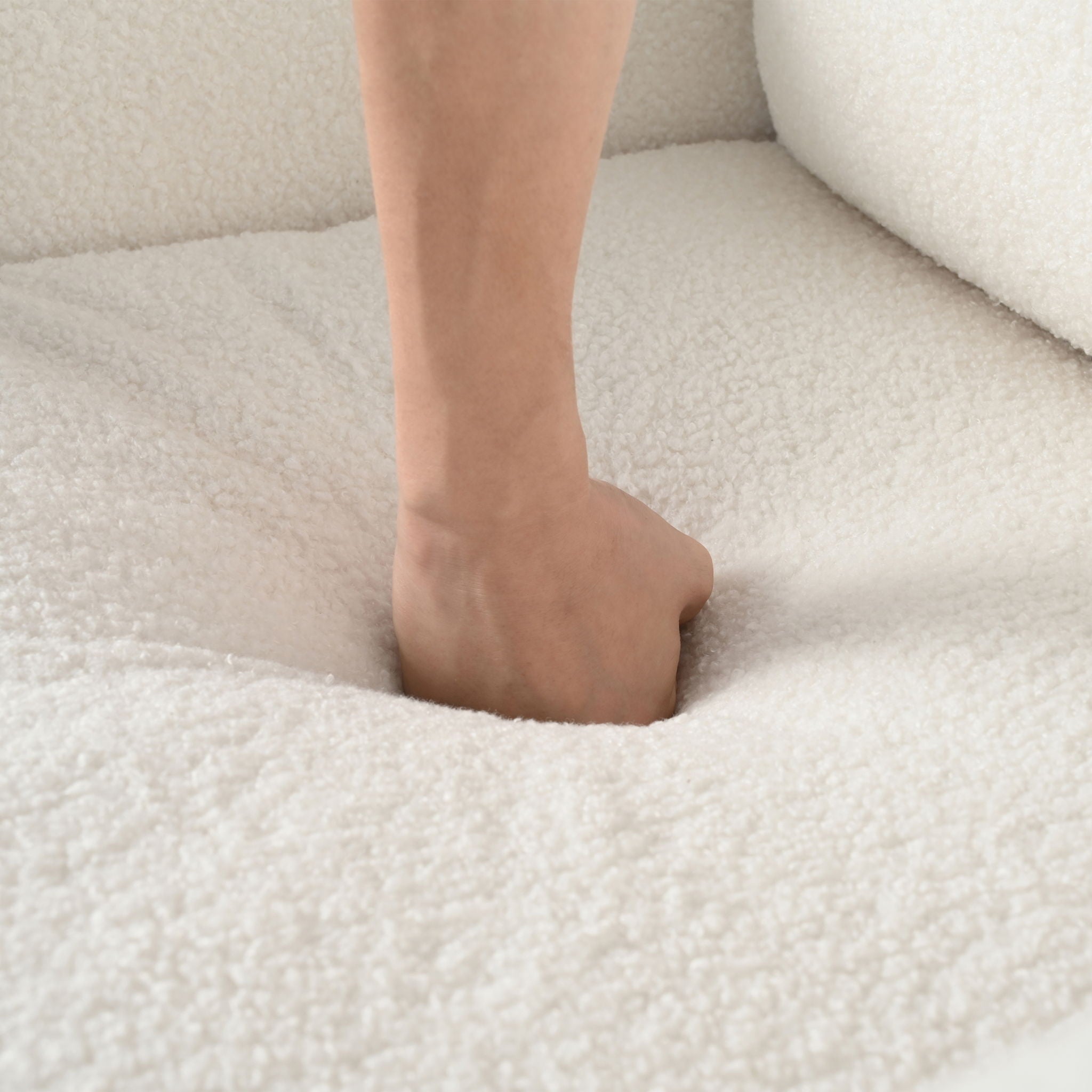 Oversized Accent Chair With Curved Armrests