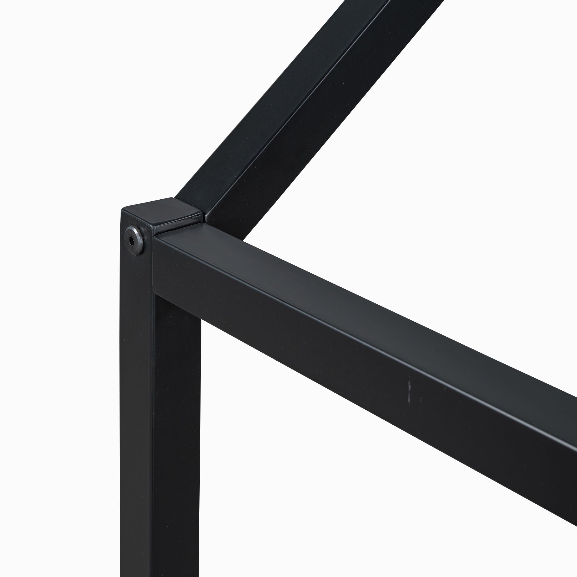 Metal House Bed With Fence And Door