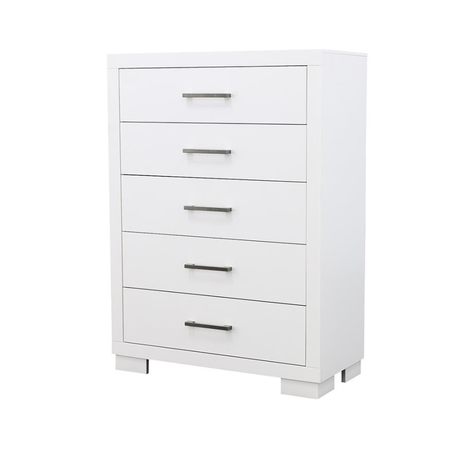 Coaster Fine Furniture Jessica - 5-Drawer Bedroom Chest | Meri Furniture