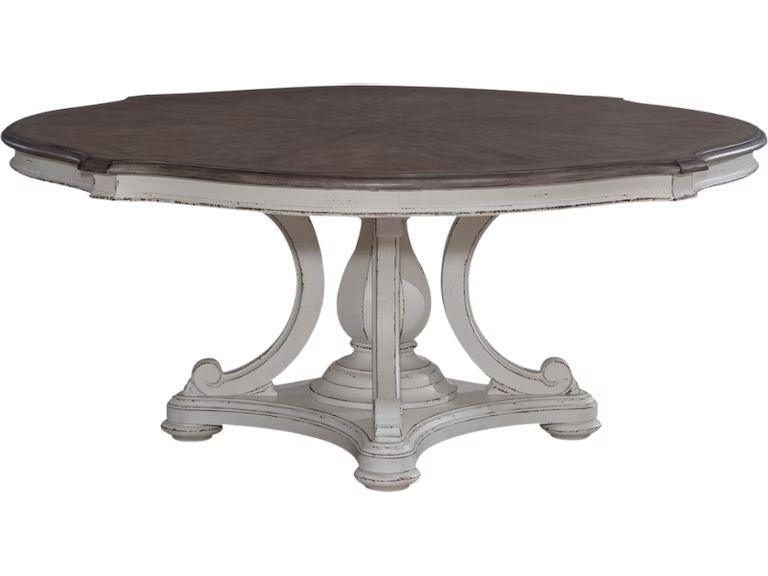 Liberty Furniture Magnolia Manor - Round Table Set - White | Meri Furniture