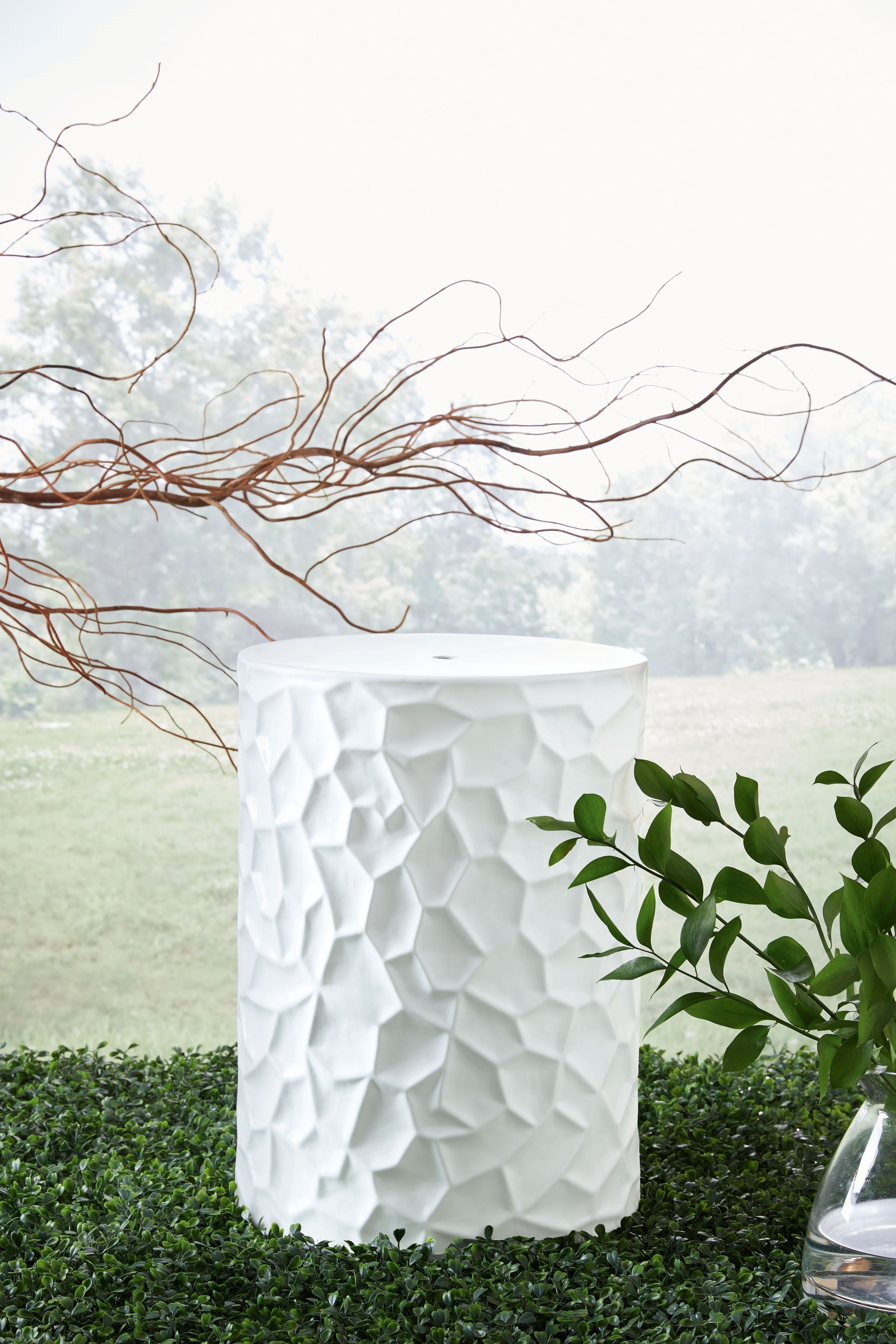 Signature Design by Ashley® Jungrove - White - Stool | Meri Furniture