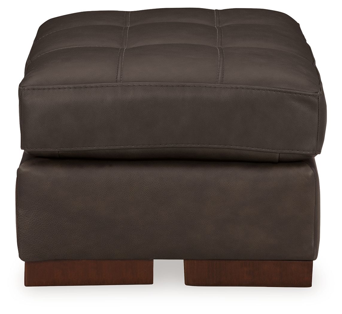 Signature Design by Ashley® Luigi - Thunder - Ottoman | Meri Furniture