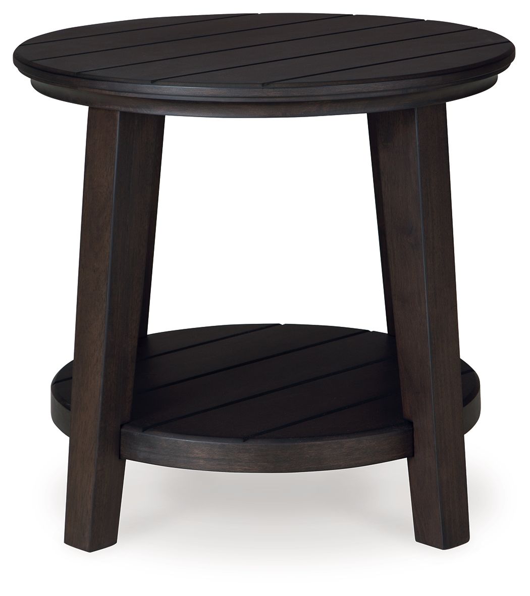 Signature Design by Ashley® Celamar - Dark Brown - Round End Table | Meri Furniture