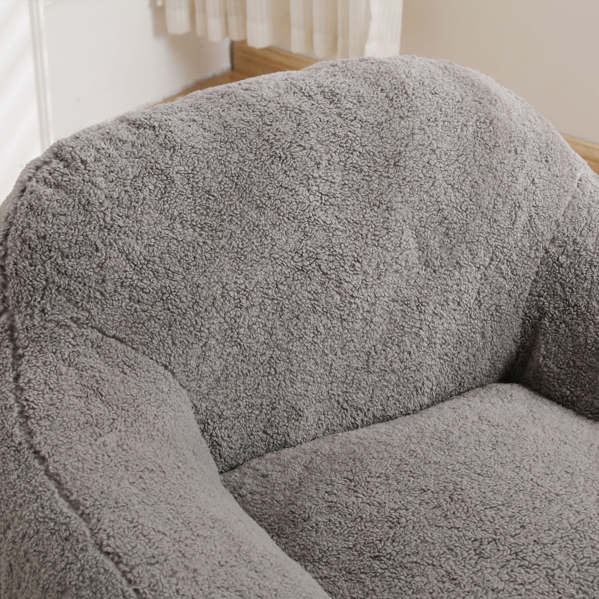 Giant Bean Bag Chair, Spacious Memory Foam With Armrests