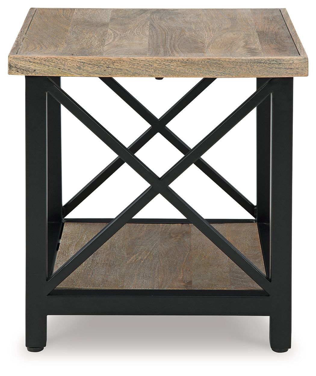 Signature Design by Ashley® Bristenfort - Brown / Black - Rectangular End Table | Meri Furniture