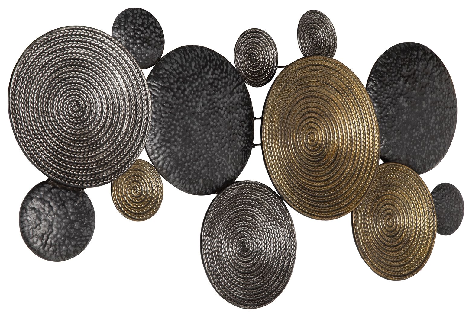 Emsley - Wall Decor - Metallic / Black / Gray