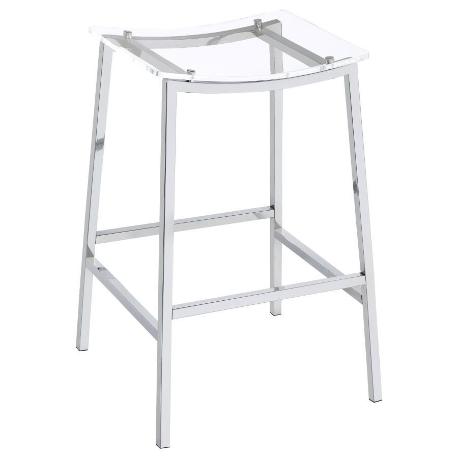 Coaster Fine Furniture Jovani - Acrylic Backless Bar Stools (Set of 2) | Meri Furniture