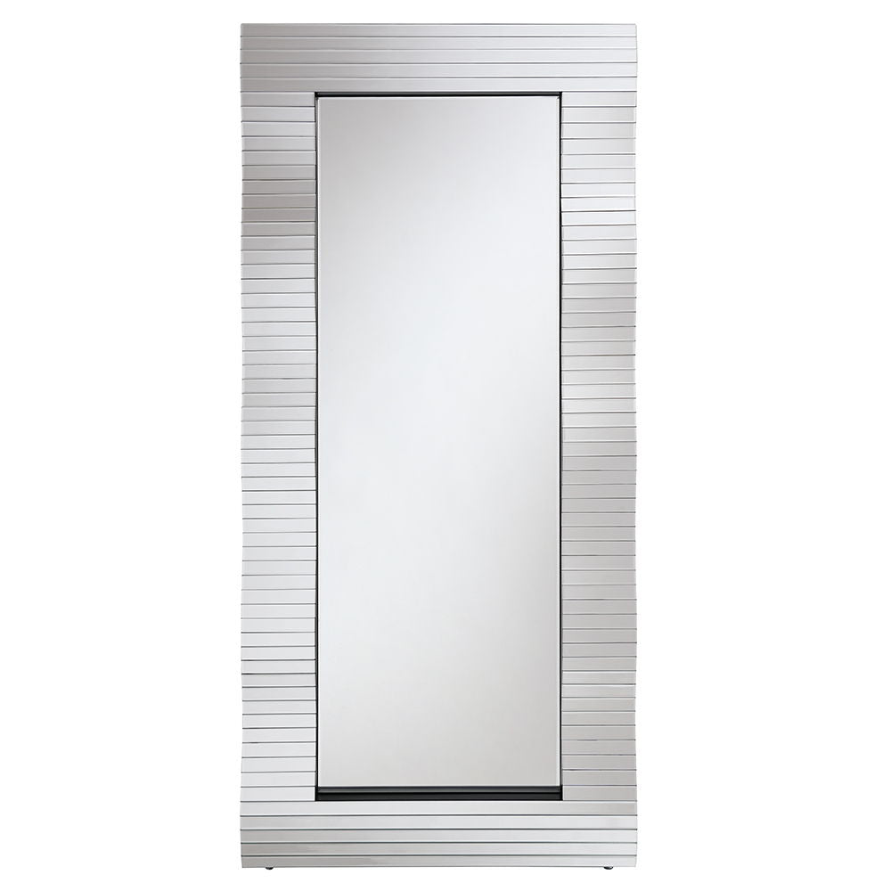 ACME Dominic - Floor Mirror - Pearl Silver | Meri Furniture