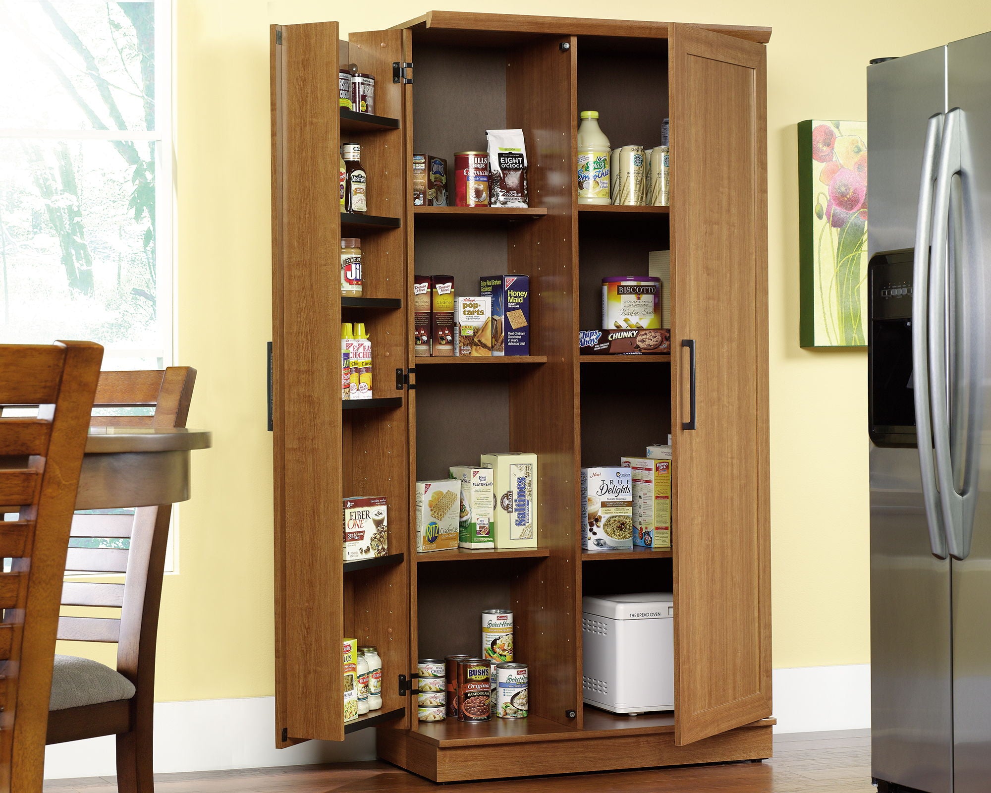 Storage Cabinet in Sienna Oak