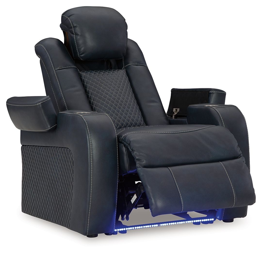 Signature Design by Ashley® Fyne-dyme - Power Recliner/Adj Headrest | Meri Furniture