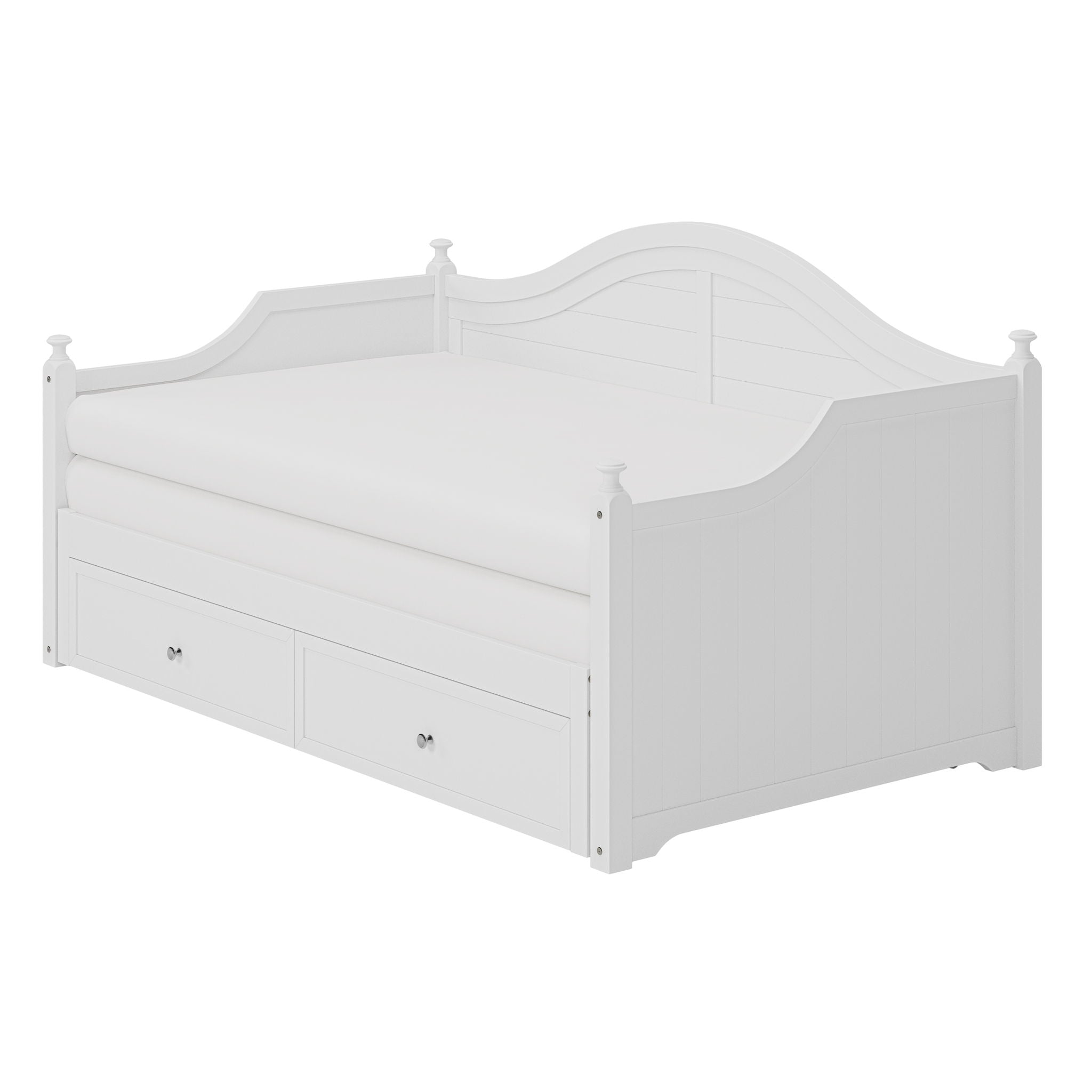 Daybed With Extendable Trundle And Storage Drawers