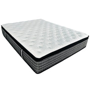 Premium 14" Queen Size Hybrid Mattress In A Box Plush Gel Memory Foam Top With Cooling Technology - Gray / White