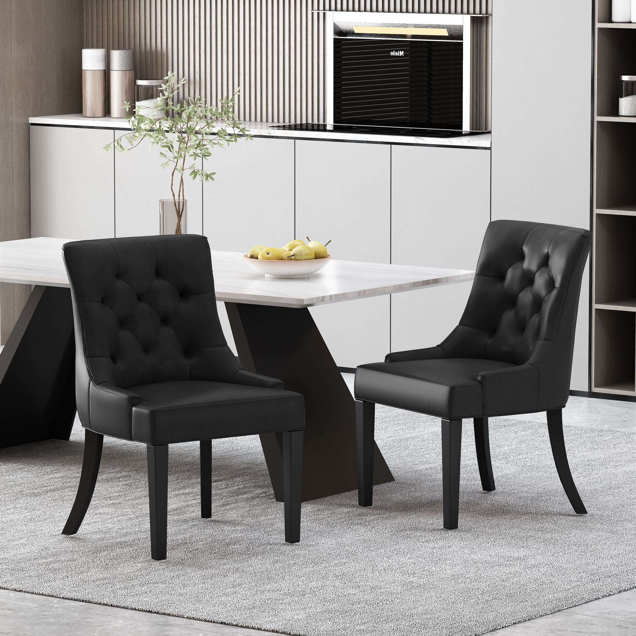 Cheney - Contemporary Dining Chair Tufted Upholstery (Set of 2)