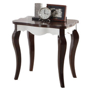 Mathias - End Table - White & Walnut