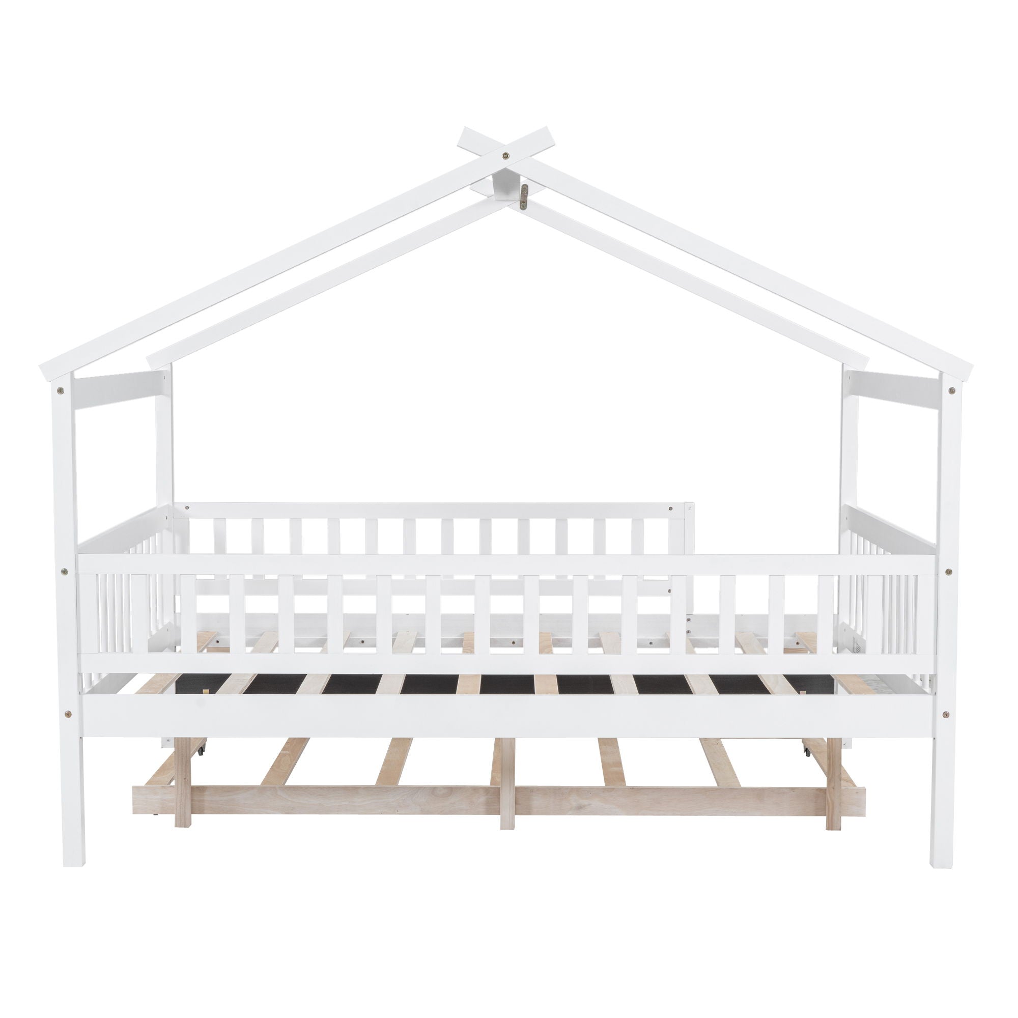 Creativity House Bed With Twin Size Trundle