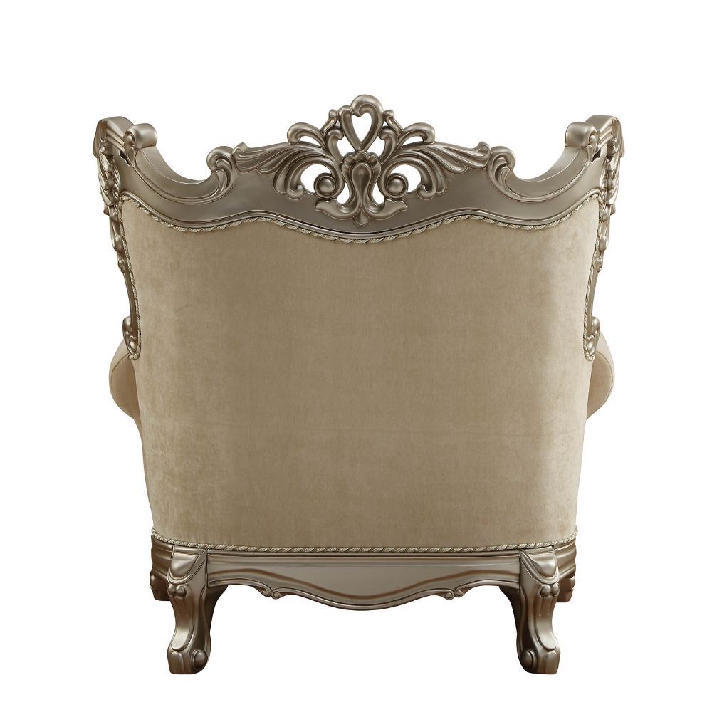ACME Ranita - Chair - Fabric & Champagne | Meri Furniture