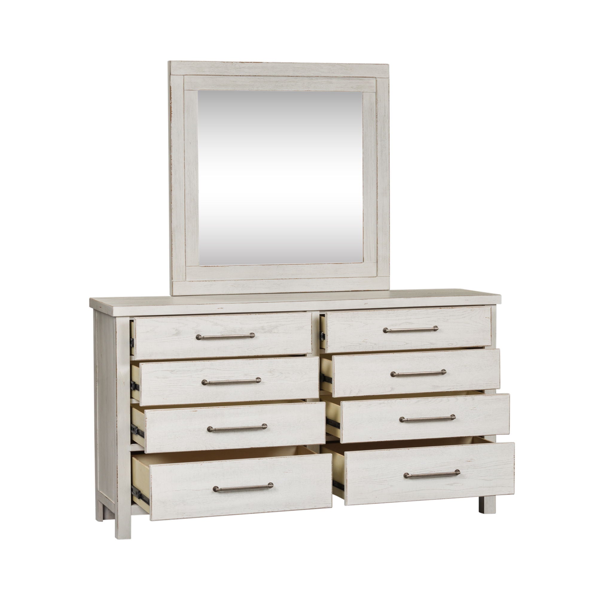 Liberty Furniture Modern Farmhouse - Dresser & Mirror | Meri Furniture