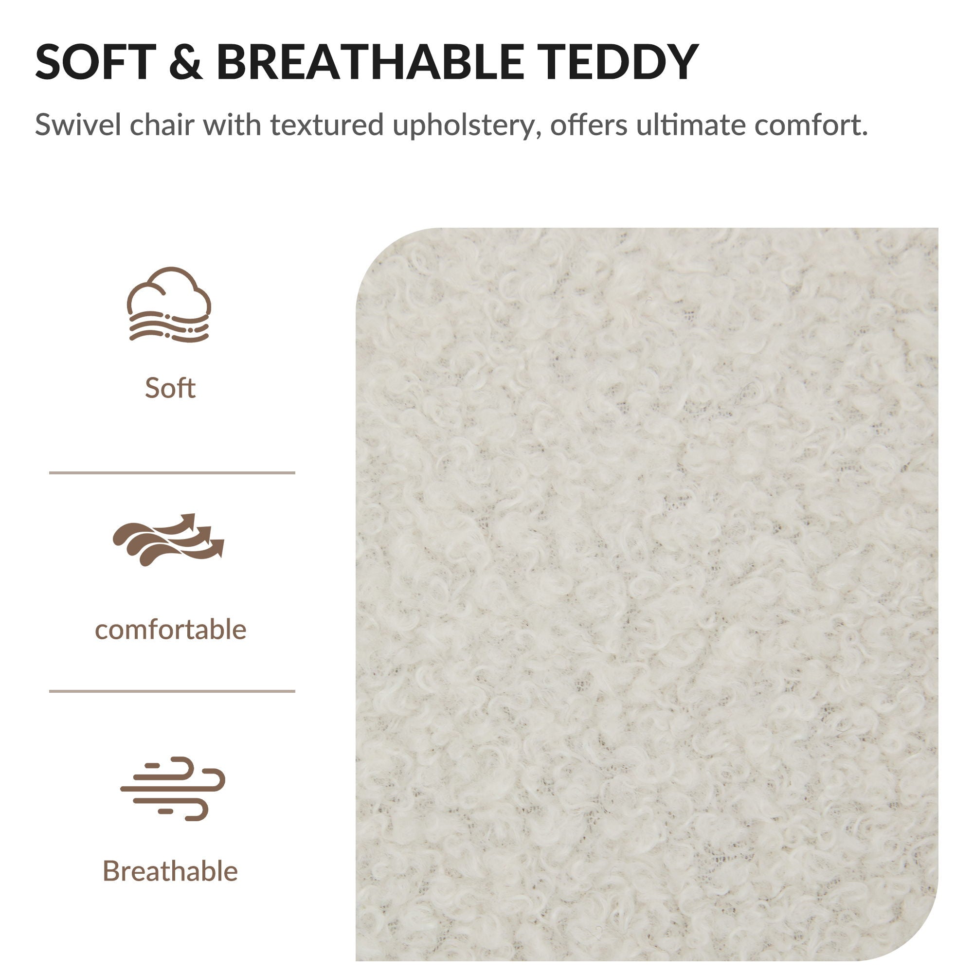 Swivel Accent Chair Wide Upholstered For Living Room