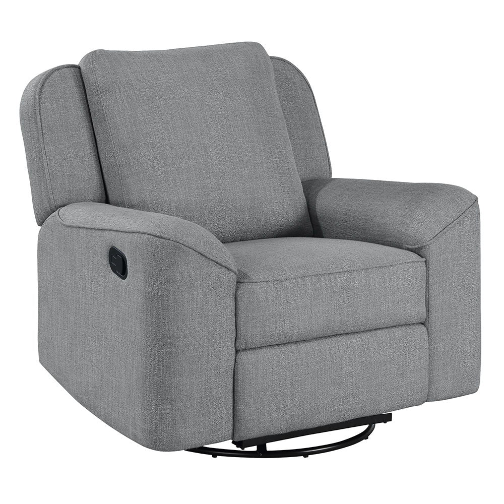 ACME Destiny - Glider Recliner With Swivel - Gray Linen | Meri Furniture