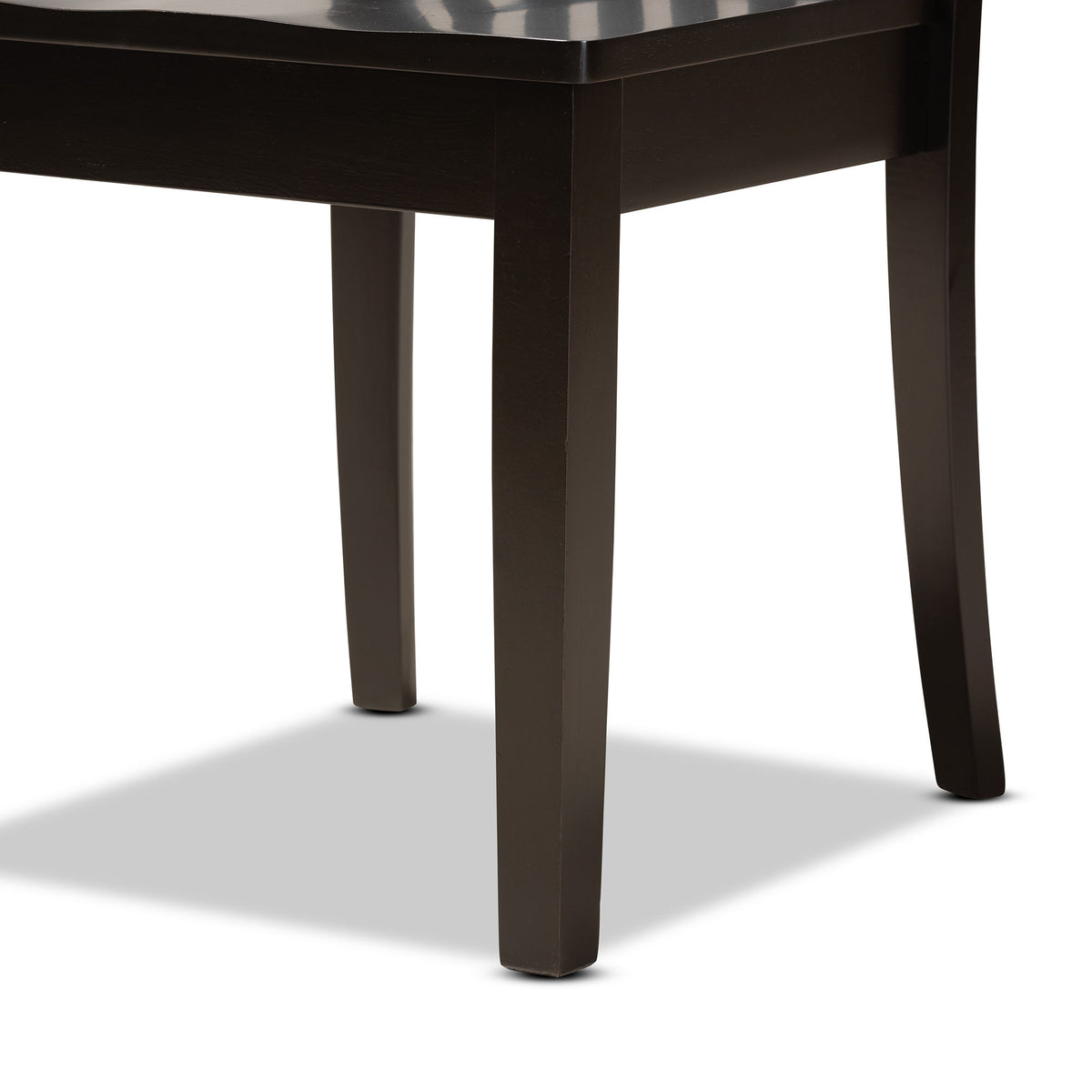 Zora Modern and Contemporary Dark Brown Finished Wood 7-Piece Dining Set