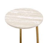 Snare - Accent Table - Natural & Champagne Finish