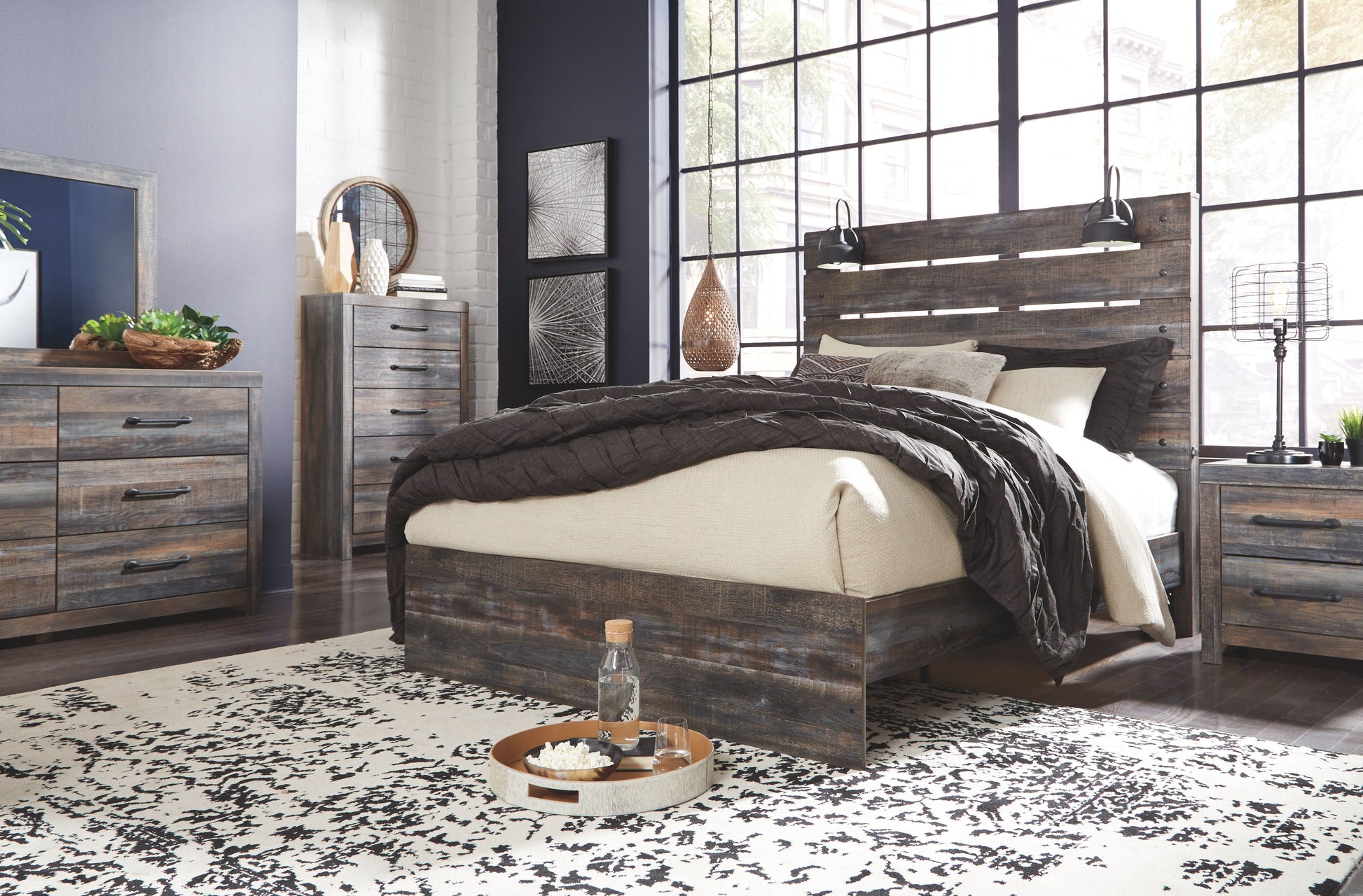Signature Design by Ashley® Drystan - Panel Bed | Meri Furniture