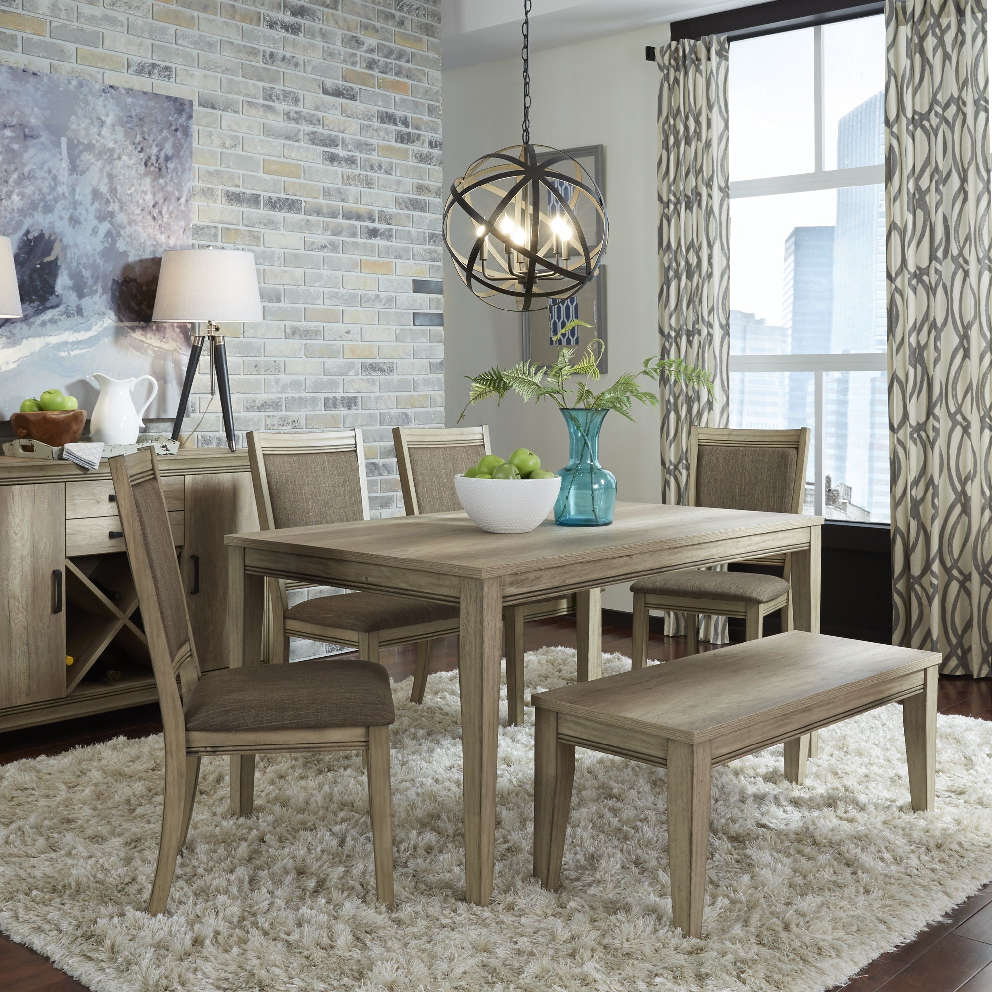 Liberty Furniture Sun Valley - Rectangular Leg Dining Table | Meri Furniture